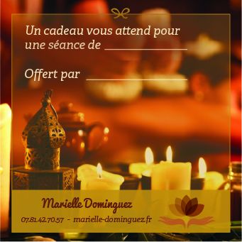 Exemple de carte cadeau Marielle Dominguez